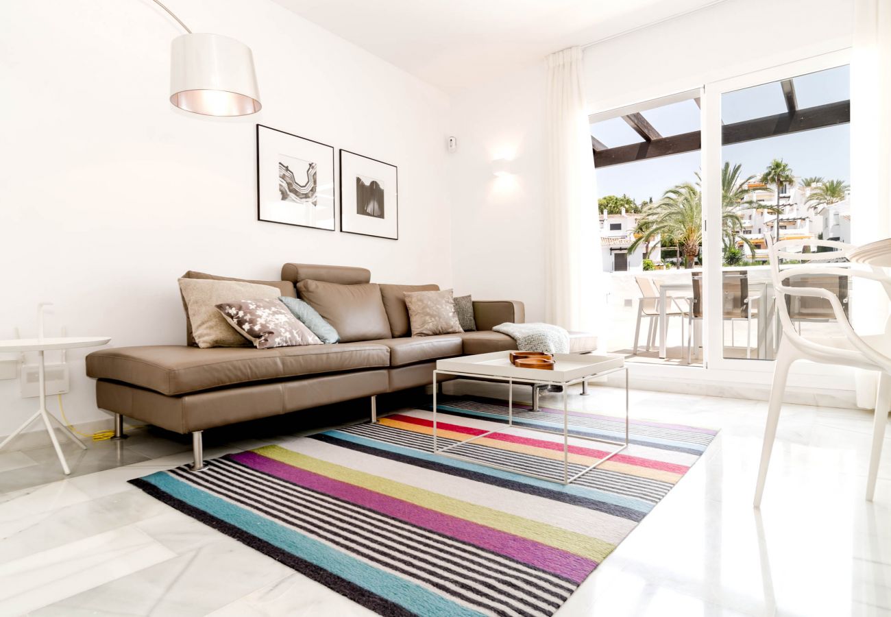 Living Room of Open Plan Duplex Apartment near Puerto Banus